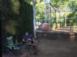 Still lots of room behind the car for lounging!