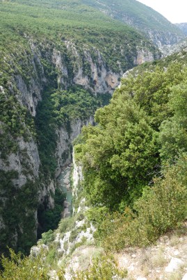 Look at the very bottom - there's some water there! We hiked down to that from where this picture was taken.
