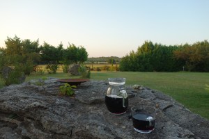A farmstay in Tuscany. When we asked the owner for wine, he gave us a jug from the cask.