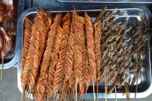 Tasty morsels available for purchase at Lugu Lake.